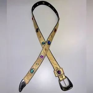 Leatherock | Accessories | Leatherock Vintage Gold Studded  display picture 3